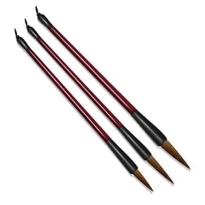3 Sizes Chinese Calligraphy Brush Set, Kanji Sumi Drawing Brush with Resin - Picture 1 of 8
