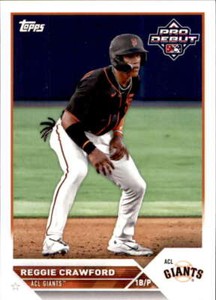 2023 Topps Pro Debut #PD-200 Reggie Crawford ACL Giants