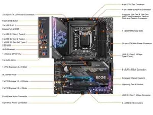 MSI MPG Z590 GAMING EDGE WIFI SP LGA 1200 Intel Z590 ATX Intel Mainboard - Bild 1 von 6