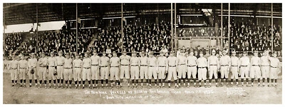 THE 1922 NY YANKEES WITH BABE RUTH AT A SAN ANTONIO EXHIBITION GAME - Image 1 of 2