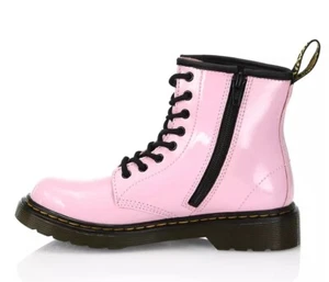 Dr. Martens 1460 Leather Combat & Lace-Up Boots Pale Pink Kids Toddler Size 7 - Picture 1 of 3
