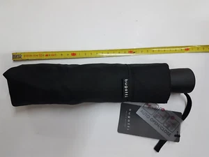 Paraguas Negro Bugatti automatico abre cierra 7 varillas fibra con funda y asa - Imagen 1 de 7