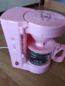 Rare Sanrio Hello Kitty Drip Coffee Maker Pink Kawaii AC100V 50-60Hz From Japan - Picture 1 of 9