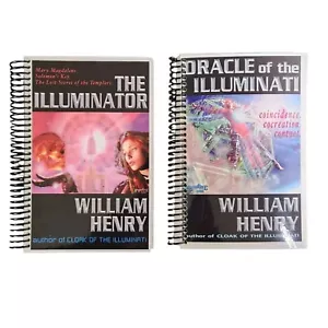 William Henry 2 Book Lot Sprial The Illuminator Oracle of the Illuminati Singed - Picture 1 of 9