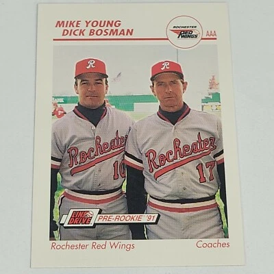 1991 Line Drive Pre-Rookie AAA #475 YOUNG, BOSMAN Rochester Red Wings - Image 1 of 2