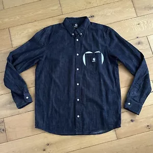 Carhartt WIP 25° Anniversario Camicia Uomo Grande Blu Love Cuore Denim Civile XXV - Foto 1 di 12