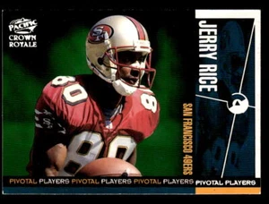 1998 Pacific Crown Royale #23 Jerry Rice Pivotal Players San Francisco 49ers - Picture 1 of 2