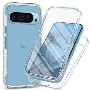 Built-in Screen Protector Rugged Shockproof Case for Google Pixel 9 ProXL/9Pro/9 - Picture 1 of 9