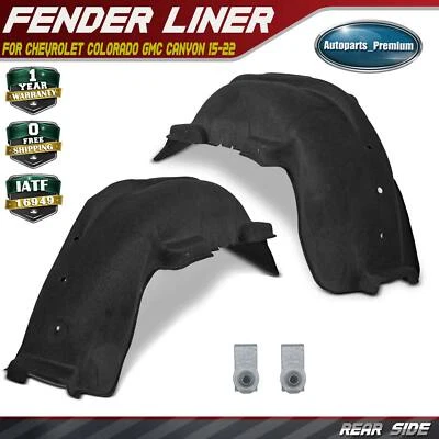 Внутренние накладки на крыло с задней стороны для Chevrolet Colorado GMC Canyon 2015-2022 2 шт. - Изображение 1 из 4