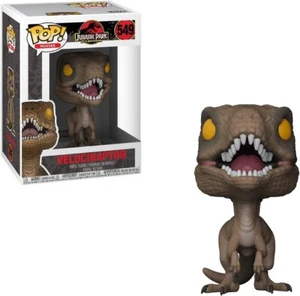 BOX DAMAGED!! Funko POP! Jurassic Park Velociraptor yellow Eye 549 - Picture 1 of 2