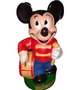 Vintage 1970s Mickey Mouse 10 Inch Plastic Bank