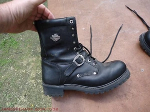 Harley-Davidson Men's 7" Faded Glory Riding Boot Black - D91003, Black SZ 12 US - Picture 1 of 6