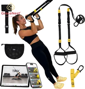 GO Suspension Trainer System with Workout Guides & Anchors for Full Body Fitness - Picture 1 of 12