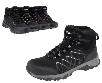 DVINA Gefütterte Boots Outdoor Stiefel Winterschuhe Wanderschuhe Warm Trekking 73874