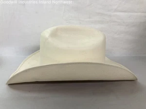 Men's El Canelo Beige 100X Straw Cowboy Western Rodeo Hat Work Worn - Picture 1 of 10