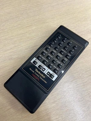 Technics EUR64184 Black Tested Audio System Remote Control Japan Free Shipping - Image 1 of 3