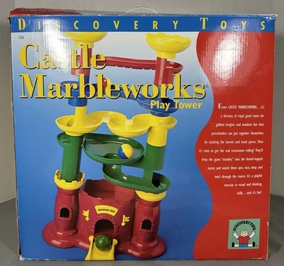 Discovery Toys Castle Marbleworks Play Tower Run Set w/2 Balls & Box SEE VIDEO! - Image 1 of 4