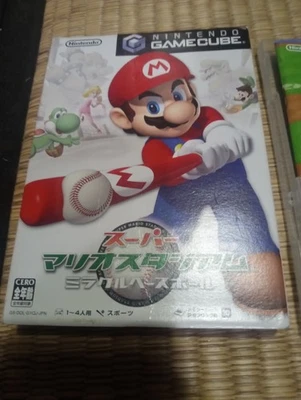 SUPER MARIO STADIUM Miracle Baseball Gamecube NTSC J Japanese Version, US Seller - Image 1 of 4