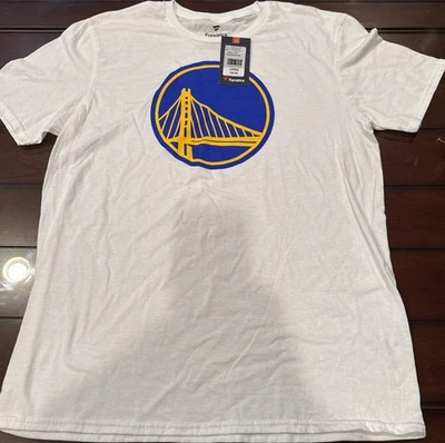 Golden State Warriors Fanatics Men’s T-Shirt Size Large California White New - Image 1 of 4