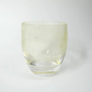 Glassybaby Portacandele Tazza Giallo Chiaro Texturizzato Vetro Seattle - Foto 1 di 9