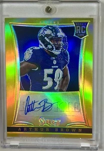 2013 Panini Select Gold Prizm /10 Arthur Brown #157 Rookie Auto RC - Picture 1 of 2