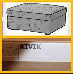 Ikea Kivik Cover for Footstool with Storage, Ramna Red 204.139.43 - Picture 1 of 1