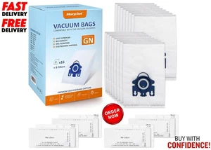 16 Stück Miele Typ GN kompatible Staubsaugerbeutel – inklusive Filter UK-Bestand - Bild 1 von 7