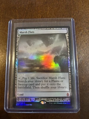 MTG English Marsh Flats NM Foil Zendikar Expeditions - Image 1 of 2