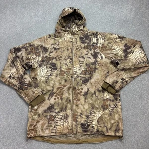 RealTree Jacket Adult Large Brown Work Wear Camo Hunting Hood Rain Coat Men - Picture 1 of 11