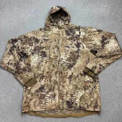 RealTree Jacket Adult Large Brown Work Wear Camo Hunting Hood Rain Coat Men - Image 1 of 4