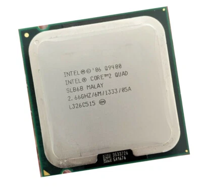 Intel Core 2 Quad Core Q9400 SLB6B 2.66 GHz 2 MB 1333 MHz LGA775 CPU Processor - Image 1 of 2
