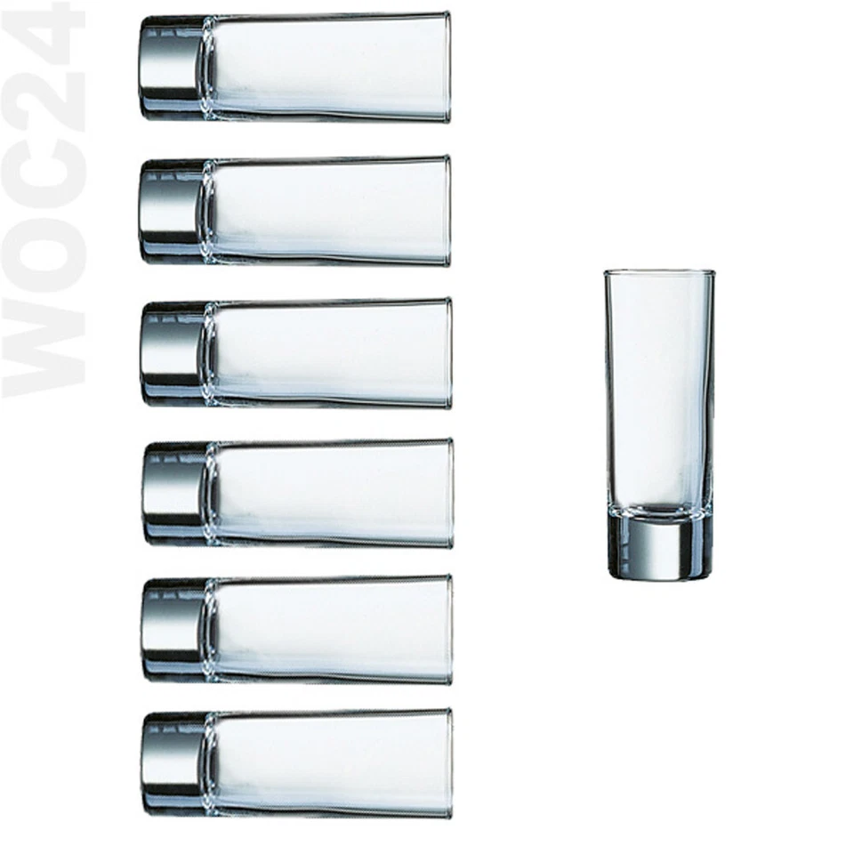 6 Arcoroc Ouzo Schnaps Likörgläser Glas Gläser Ouzogläser Schnapsgläser Vase