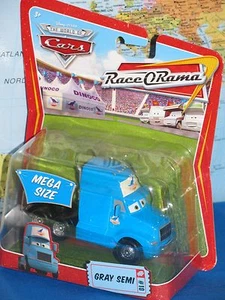DISNEY PIXAR CARS RACE O RAMA DINOCO GRAY SEMI #10 MEGA SIZE *BRANDNEU & SELTEN* - Bild 1 von 4