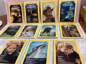 1976 National Geographic Magazine 11 Issues Feb Thru Dec With Supplements Maps - Picture 1 of 11