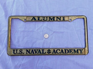 MOLTO COOL VINTAGE U.S. TOPPER/TELAIO TARGA METALLO ALUMNI NAVAL ACADEMY - Foto 1 di 7
