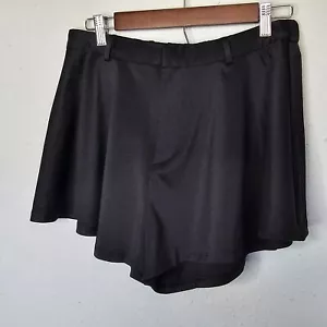 SHEIN BAE High Waisted Black Flowy Skort Mini Size L Large 8/10 NEW - Picture 1 of 9