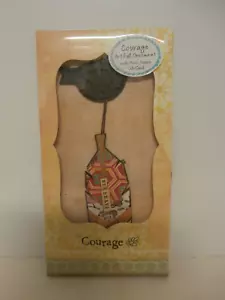 New Demdaco Kelly Rae Roberts Courage Artful Ornament & Photo Frame Gift Card - Picture 1 of 3