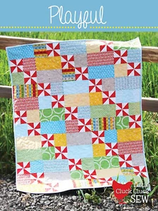 Playful Baby Quilt Pattern by Cluck Cluck Sew - 38" X 45.5" - Picture 1 of 2
