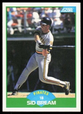 1989 Score 48 Sid Bream Pittsburgh Pirates - Image 1 of 2