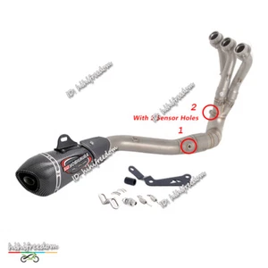 Silenciador silenciador tubo cabezal escape completo 51 mm para Yamaha MT-09 XSR900 2025 2024 - Imagen 1 de 13