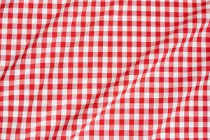 Züchen Karo Stoff Baumwolle Landhaus rot-weiß 160 cm breit Meterware - Bild 1 von 3