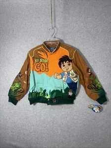 Chaqueta Go Diego Nick Jr JH Diseño Estilo NASCAR Bordada Nueva Con Etiquetas Talla 9-10 - Imagen 1 de 11