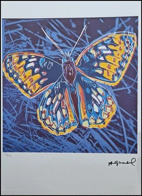 ANDY WARHOL * Butterfly * signed lithograph * Kunstdruck * limited # 16/125 - Bild 1 von 4