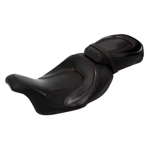 Two Up Driver Passenger Pillion Seat Fit For Harley Touring Road King 2009-2023 - Foto 1 di 8