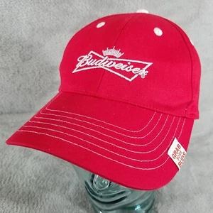 K Products Hat Budweiser Red Logo Grab Some Buds Adjustable Baseball Cap - Picture 1 of 7