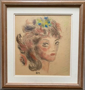 * * MASSIVE SALE * * BUCKLEY MACGURRIN PASTEL DRAWING (WAS £125 NOW £65) - Picture 1 of 8