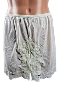 Vtg LORRAINE Sz Small Slip Shorts Bloomers Nylon Lace Off White Lingerie USA - Imagen 1 de 10
