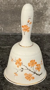 Vintage Royal Haeger Fine Bone China Bell Orange Blossom Florals - Picture 1 of 4
