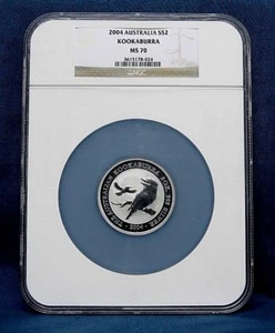 2004-P AUSTRALIA  KOOKABURRA  2 OZ.  NGC MS70 ** RARE **  - Picture 1 of 2