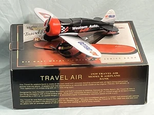 Racing Champions ~ AC Delco-Western Auto ~ 1929 Travel Air Model ~Diecast Bank~ - Bild 1 von 10